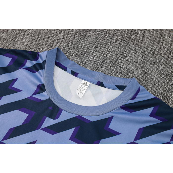 Chandal del Real Madrid Manga Corta 24-25 Negro y Gris - Pantalon Corto